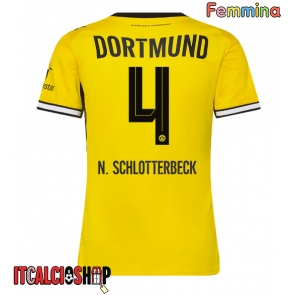 Borussia Dortmund Nico Schlotterbeck #4 Prima Maglia Femmina 2026-27 Manica Corta
